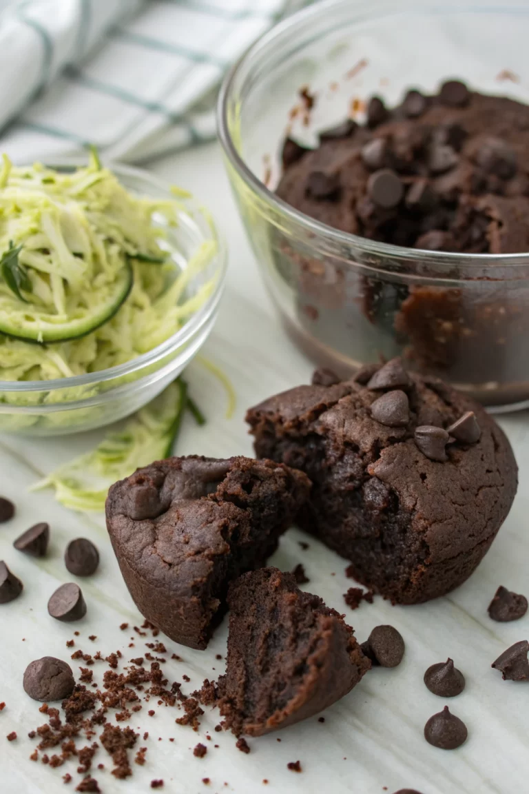 Healthy Chocolate Zucchini Muffins Recipe
