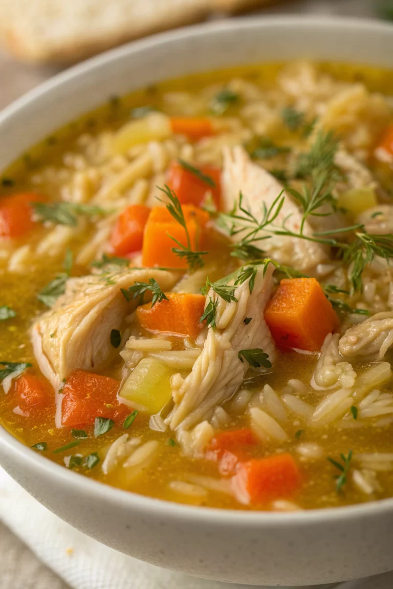 Homemade Chicken Rice Soup Recipe