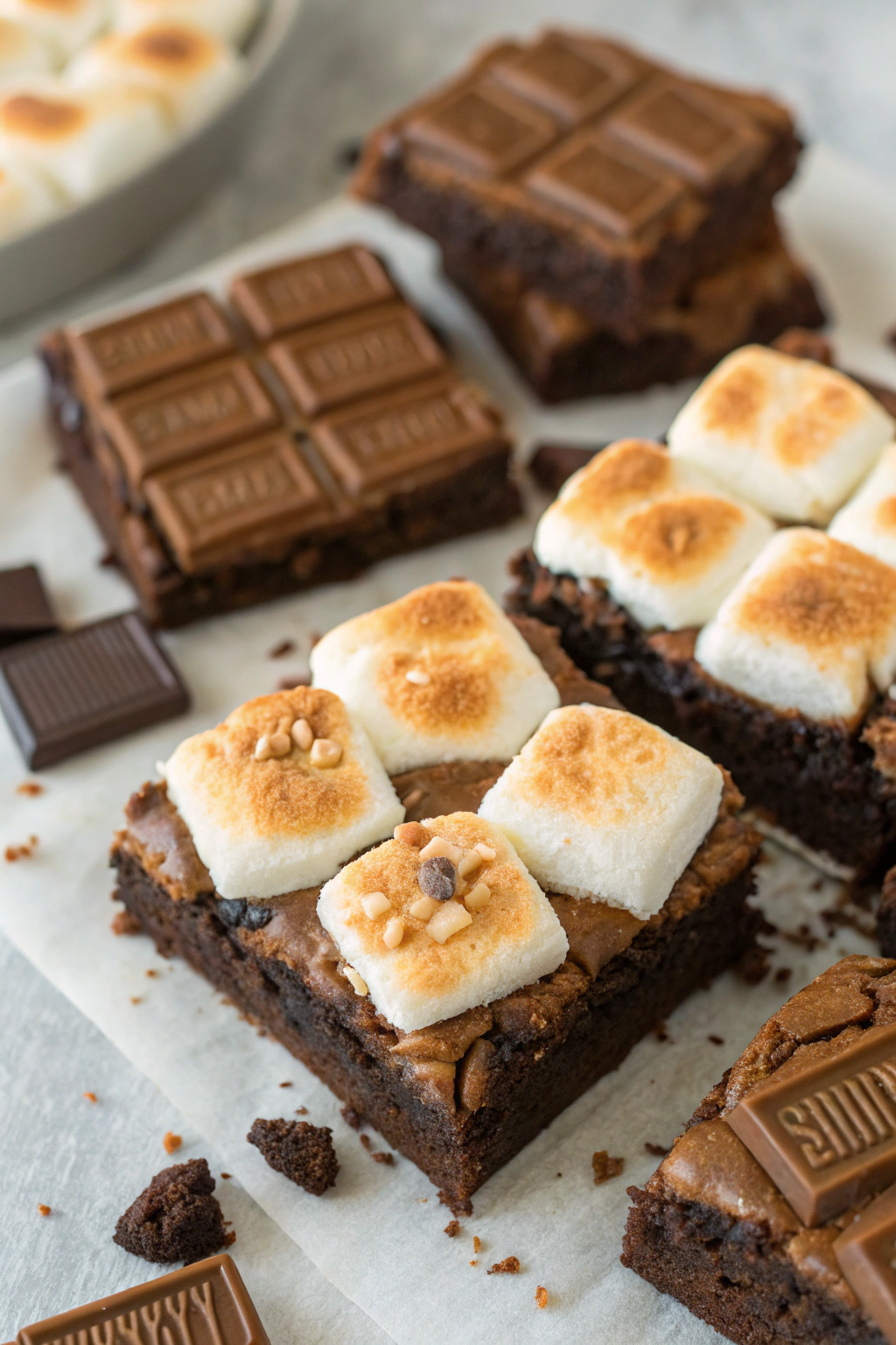 Homemade S'mores Brownies Recipe