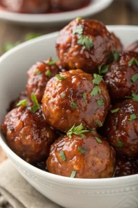 Honey BBQ Crockpot Meatballs Recipe