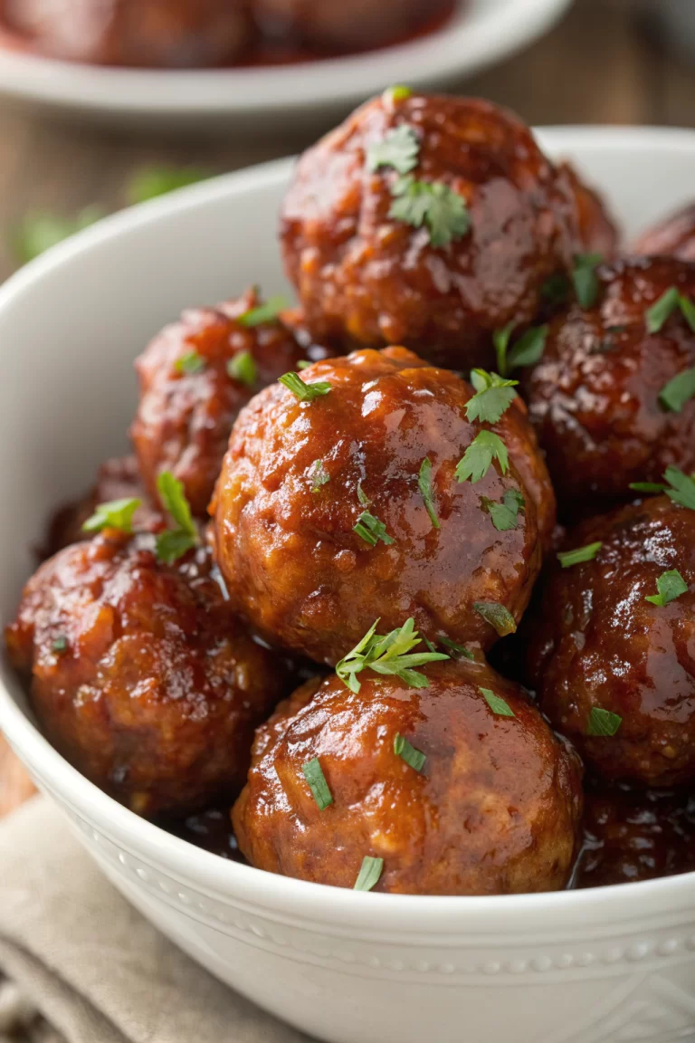 Honey BBQ Crockpot Meatballs Recipe