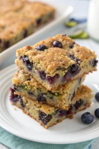 Moist Blueberry Zucchini Bars Recipe