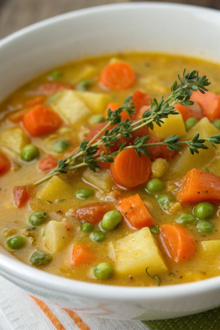One-Pot Creamy Vegetable Soup Recipe