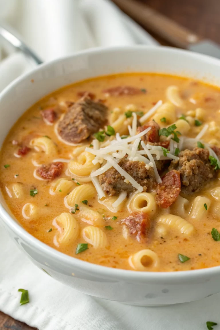 Parmesan Italian Sausage Ditalini Soup Recipe