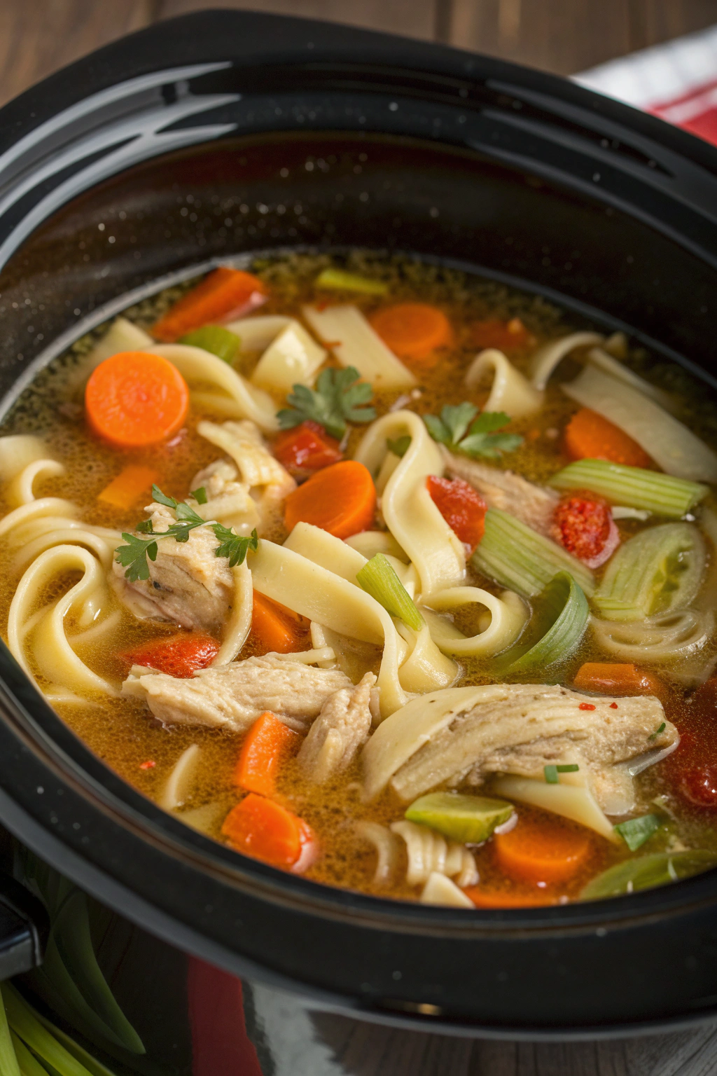 Slow Cooker Chicken Noodle Soup Recipe