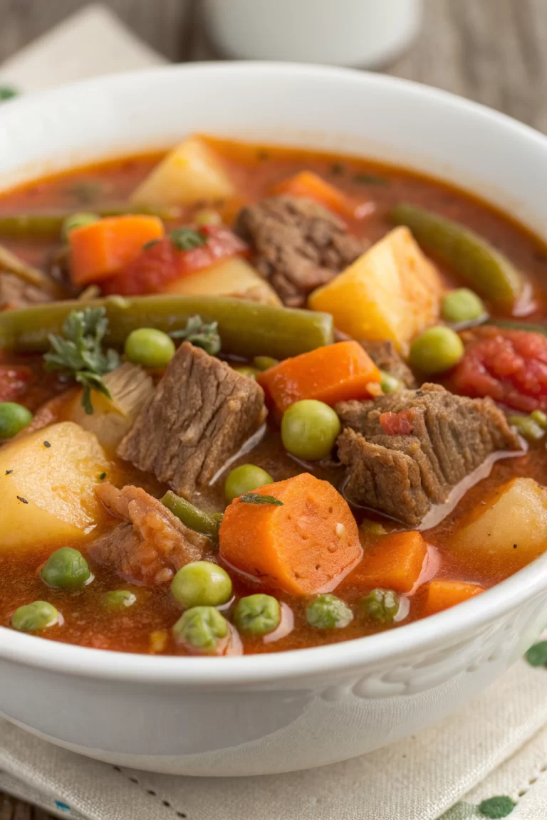 Vegetable Beef Soup - Smile Sandwich Recipe