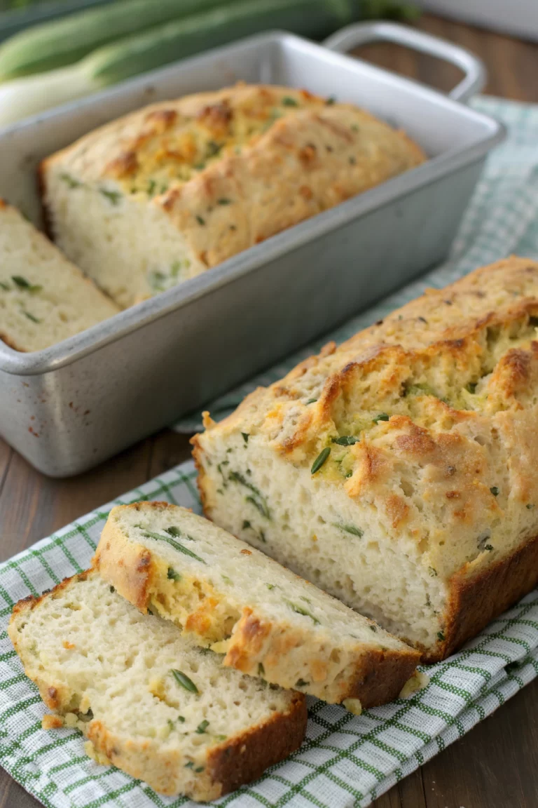 Zucchini Cheddar Herb Bread Recipe