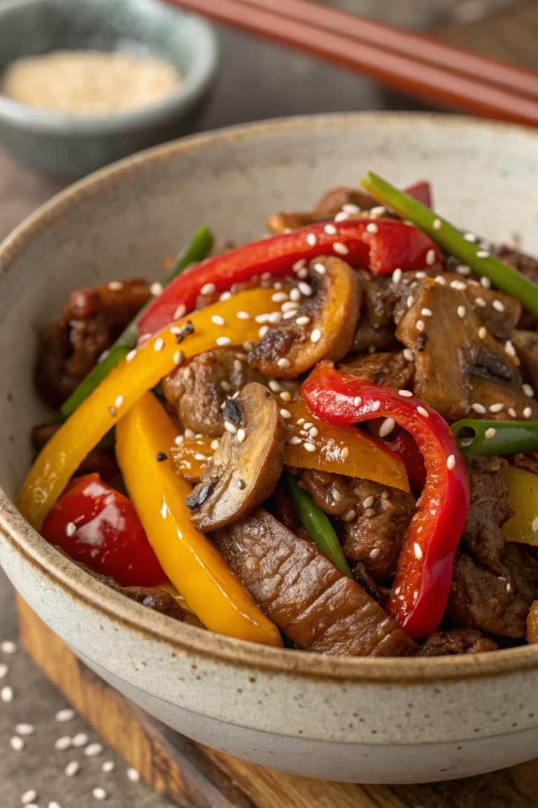 Beef Stir Fry Recipe with 3 Ingredient Sauce