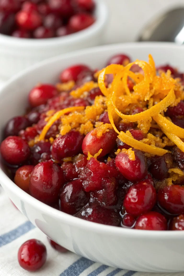 Cranberry Sauce with Orange and Honey
