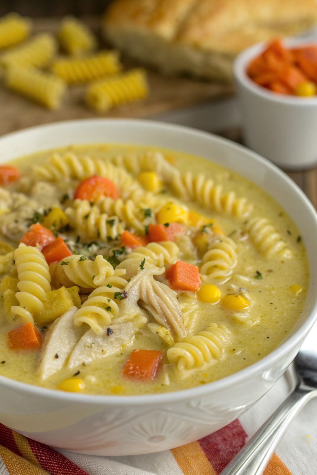 Creamy Chicken Noodle Soup Recipe
