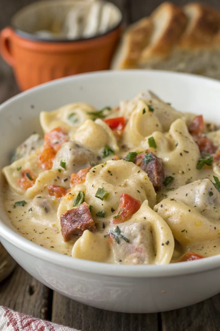 Creamy Crockpot Tortellini Recipe