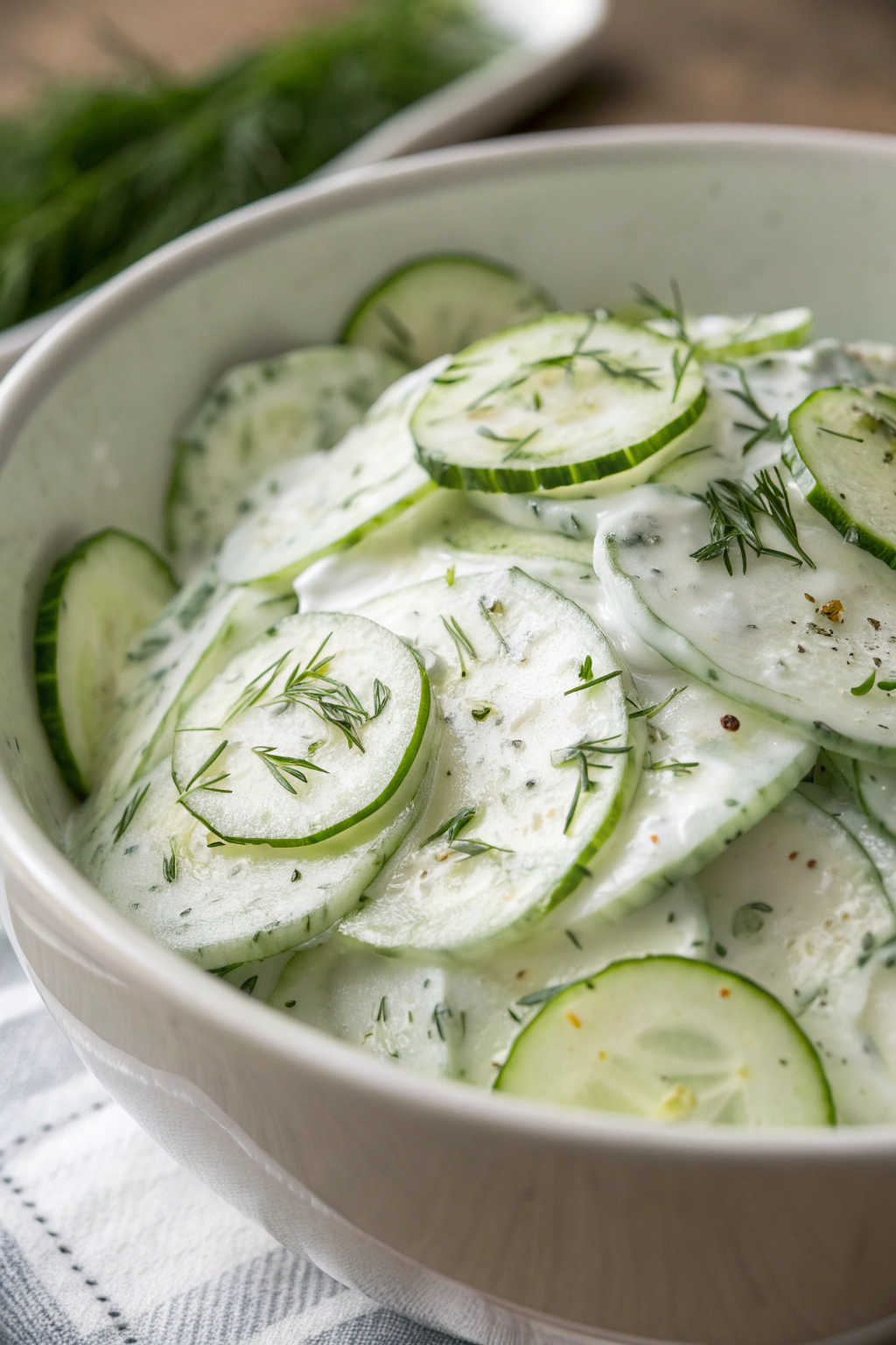 Creamy Cucumber Salad Recipe