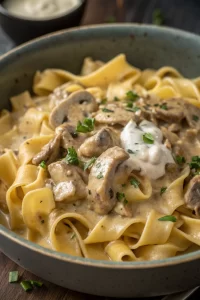 Creamy Mushroom Stroganoff Recipe