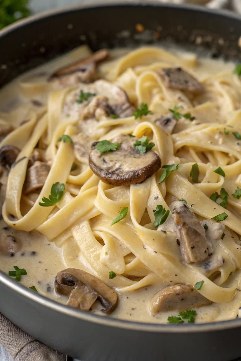 Creamy Mushroom Tagliatelle Recipe