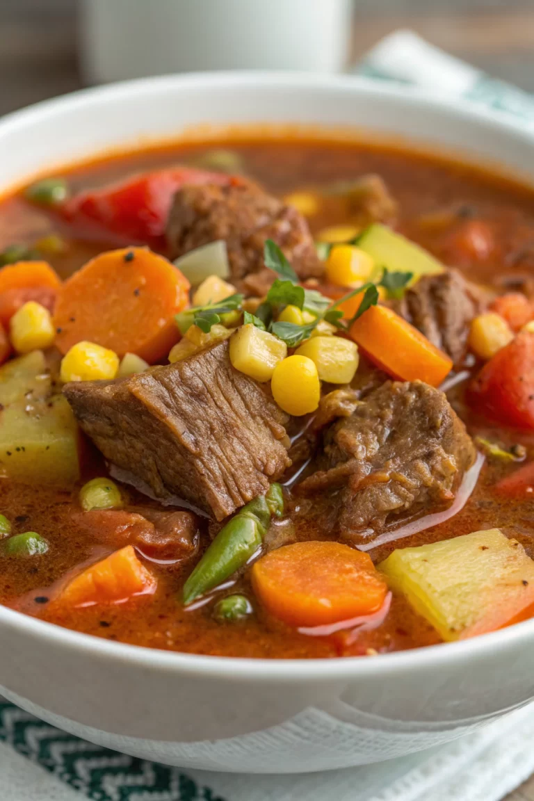 Homemade Vegetable Beef Soup Recipe