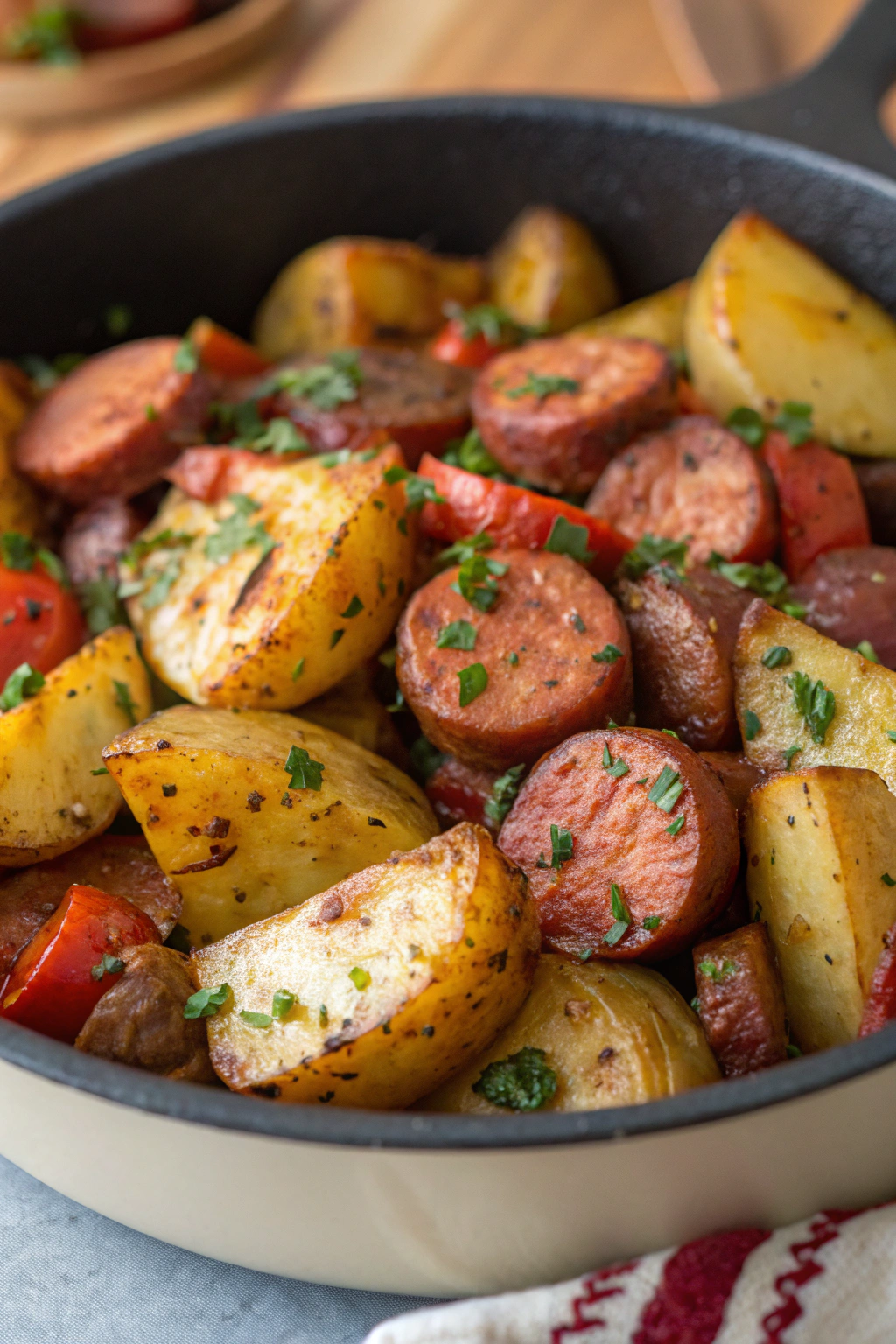 One-Pan Roasted Sausage and Potatoes Recipe