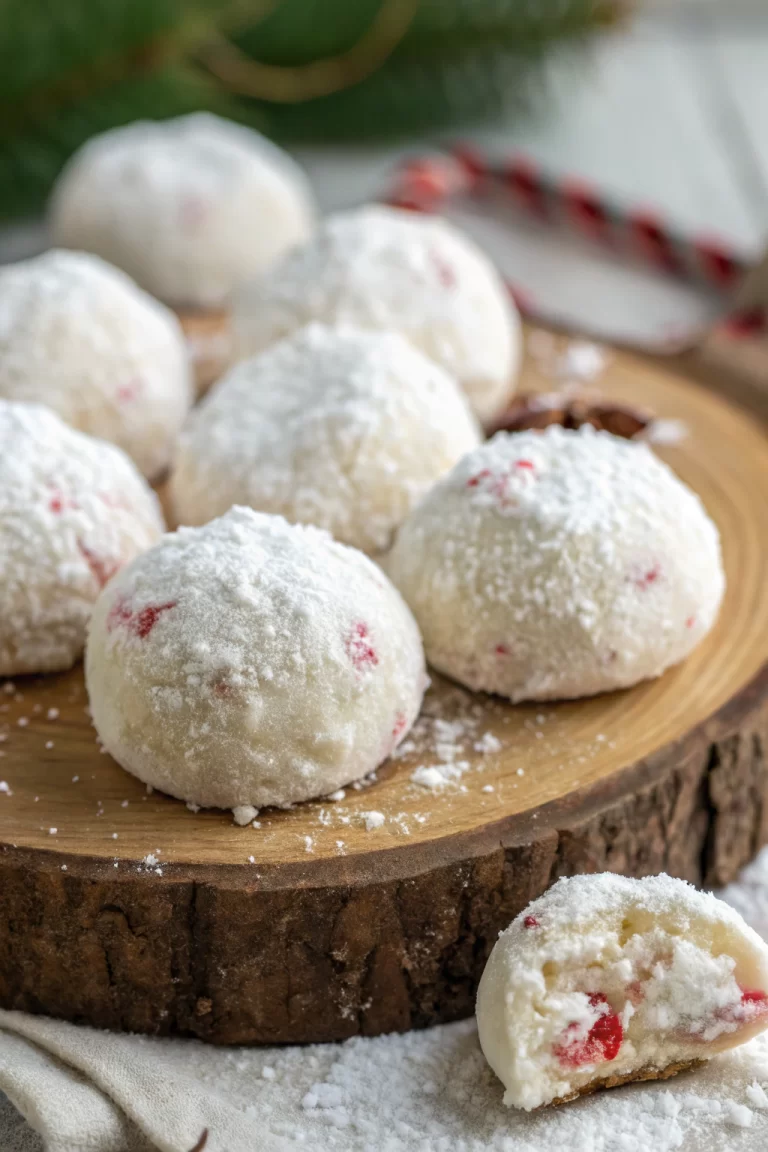 Peppermint Snowball Cookies Recipe