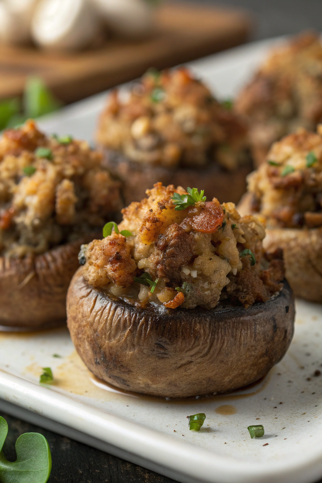 Sausage Stuffed Mushrooms Recipe