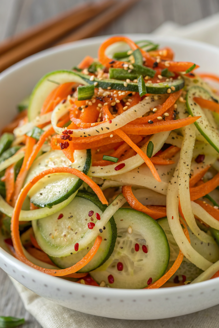 Asian Carrot & Cucumber Salad