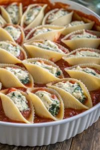Creamy Ricotta Spinach Stuffed Shells Recipe