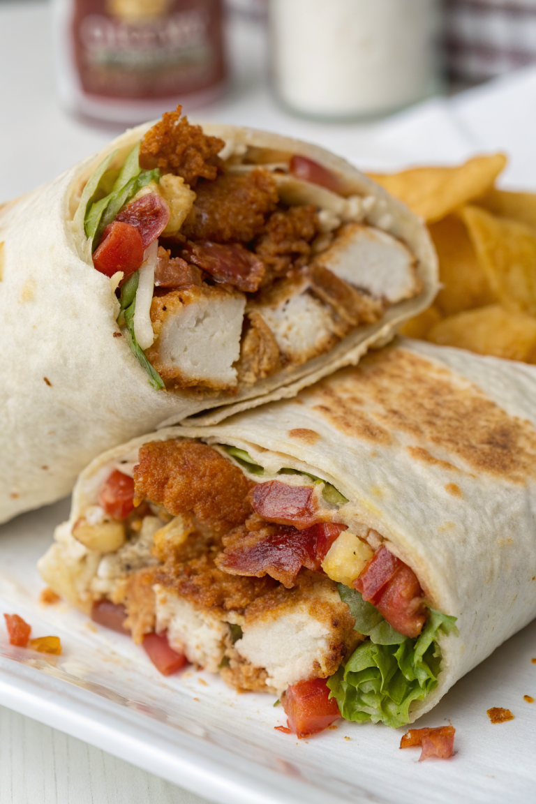 Crispy Chicken Ranch Wrap Recipe