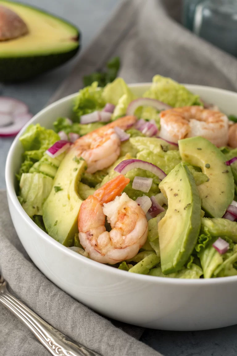 Crispy Shrimp Avocado Salad