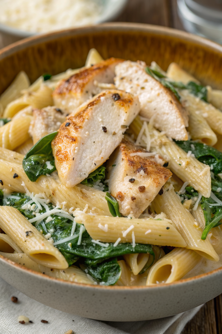 Garlic Parmesan Chicken Pasta Recipe