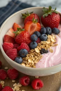 Healthy Fruit And Granola Meal