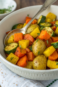 Healthy Roasted Vegetables with Herbs