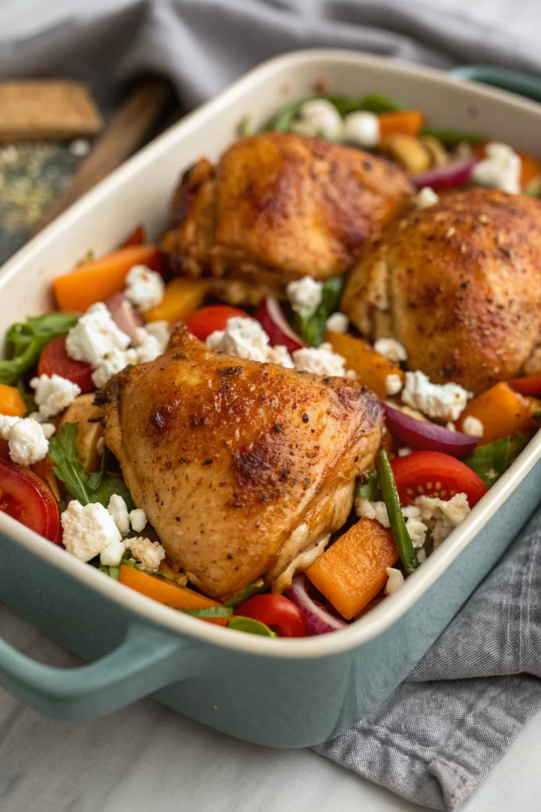 Herb Roasted Chicken With Spring Veggies