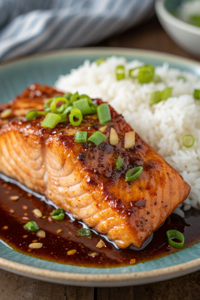 High Protein Honey Garlic Salmon Recipe