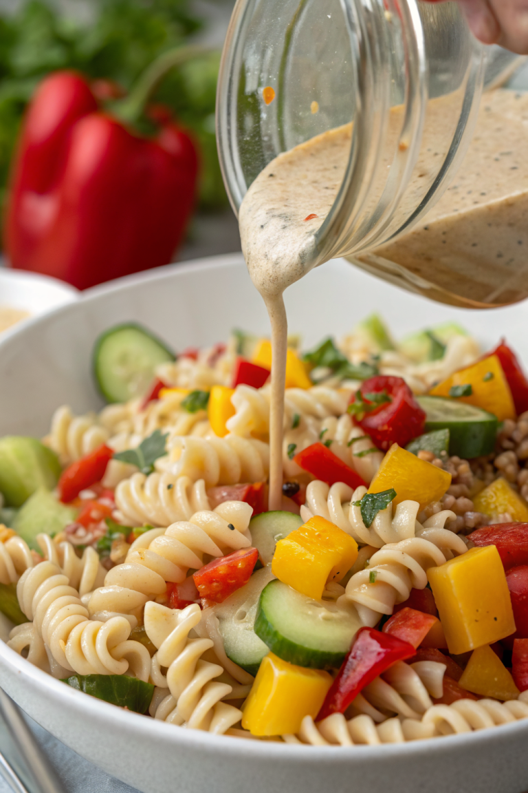 Lemon Parmesan Chicken Pasta Salad