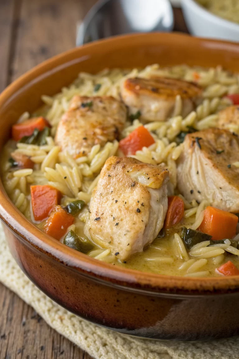 One Pan Marry Me Chicken Orzo Recipe