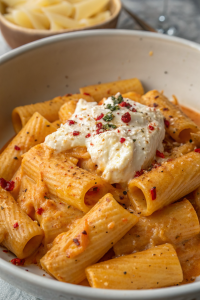 Spicy Burrata Rigatoni Recipe