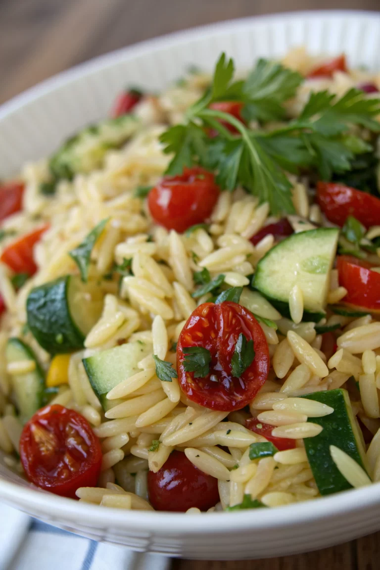Sun-Dried Tomato Orzo with Spinach Artichokes Capers
