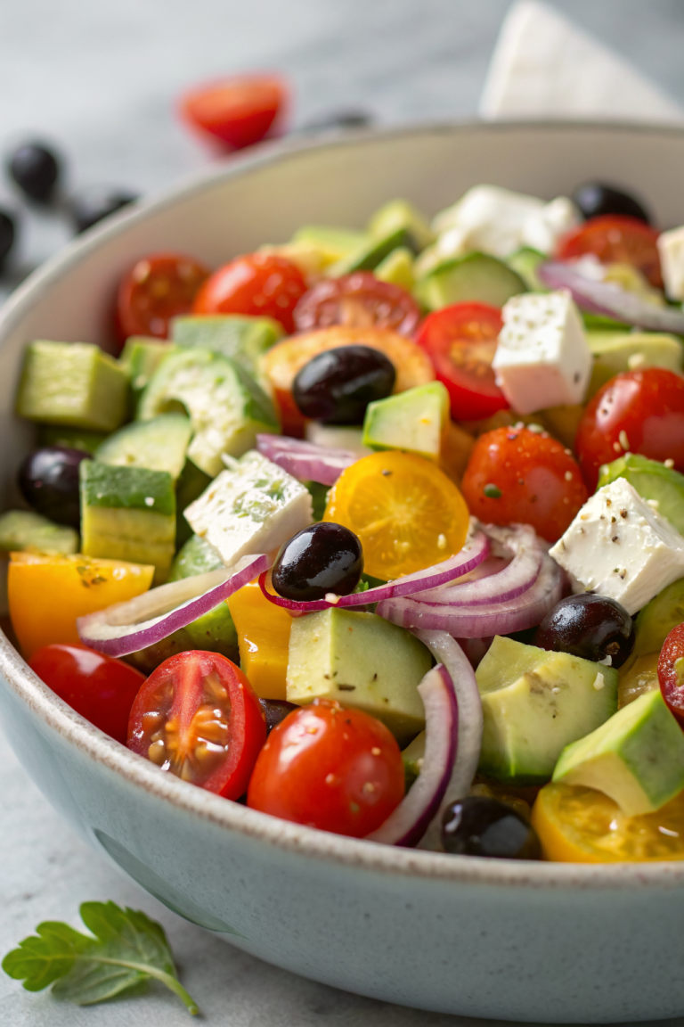 Zesty Mediterranean Avocado Salad