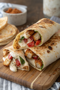 Air Fryer Chicken & Mozzarella Wraps Recipe