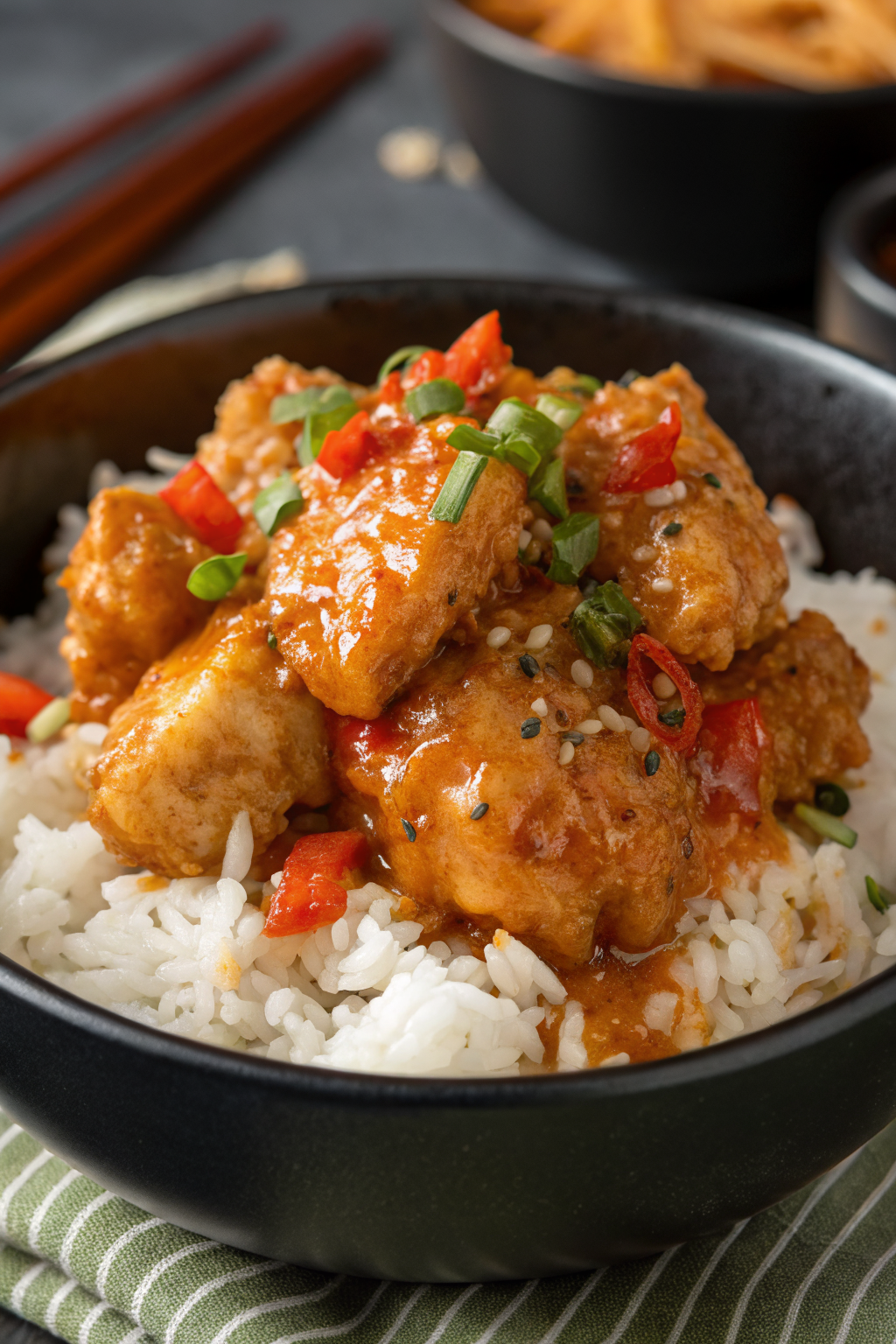 Bang Bang Chicken with Rice