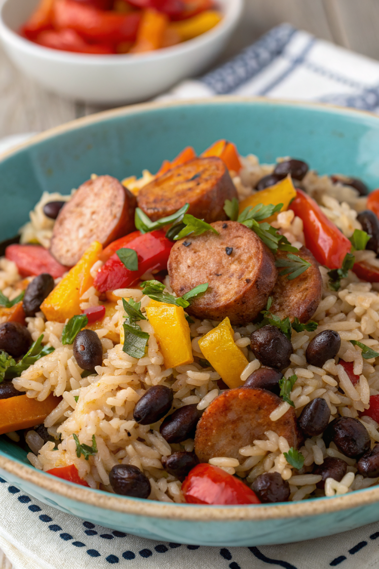 Black Beans and Rice with Sausage
