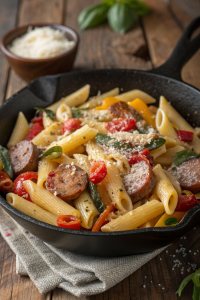 Creamy Cajun Sausage Pasta Recipe