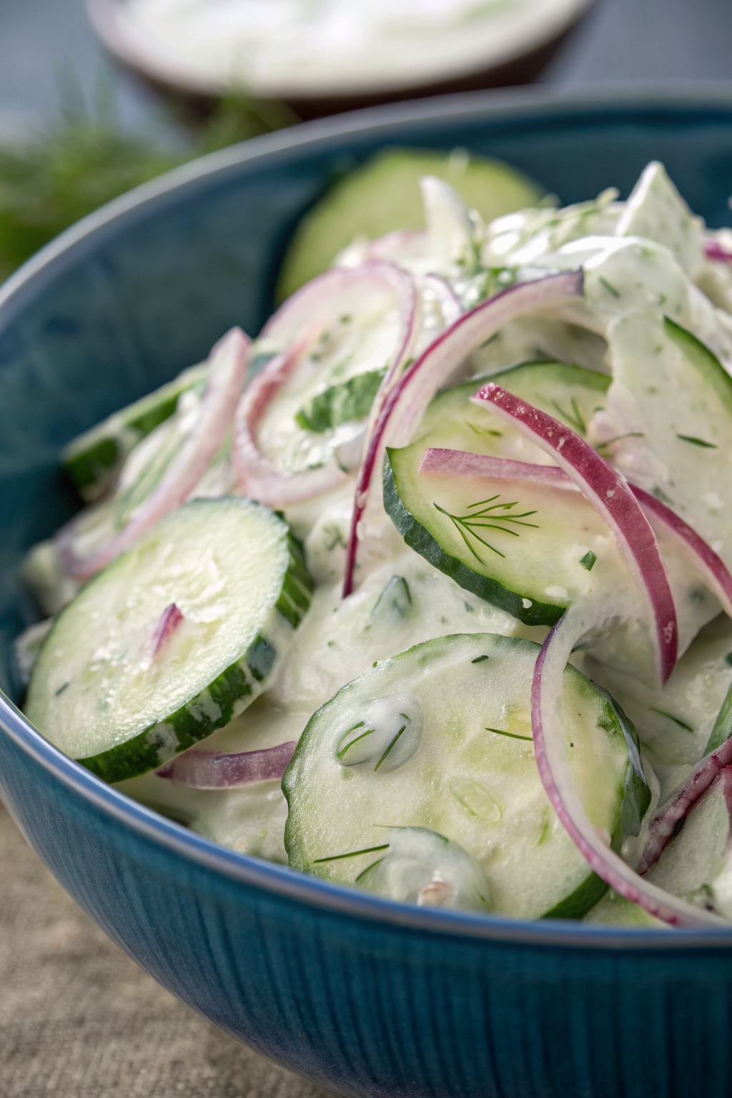 Creamy Cucumber Salad Recipe