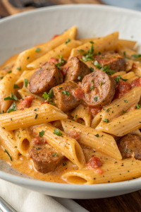 Creamy Spicy Cajun Sausage Pasta Recipe