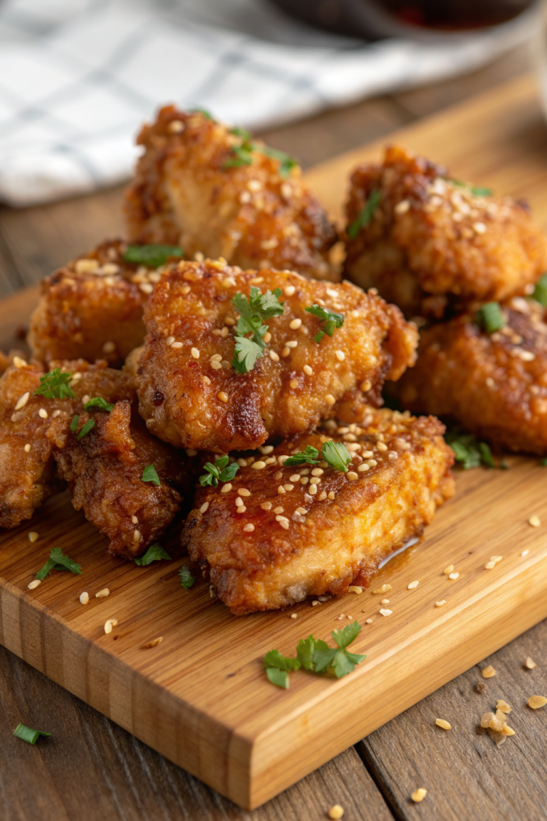 Crispy Honey Garlic Chicken Recipe