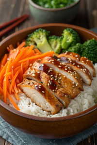 Healthy Sticky Chicken Bowls Recipe