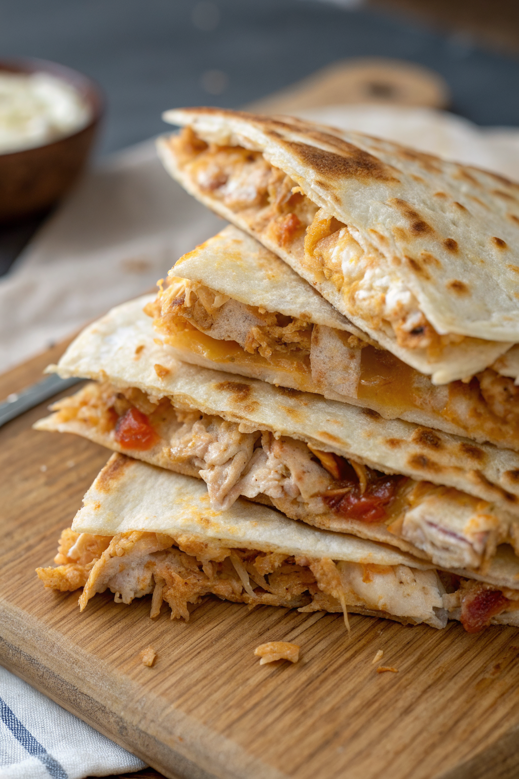 High-Protein Chicken Ranch Quesadilla Recipe