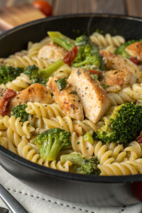 High Protein Rotisserie Chicken Broccoli Pasta Recipe