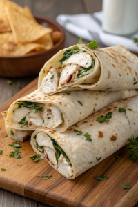 Ooey-Gooey Cheesy Garlic Chicken Wraps Recipe