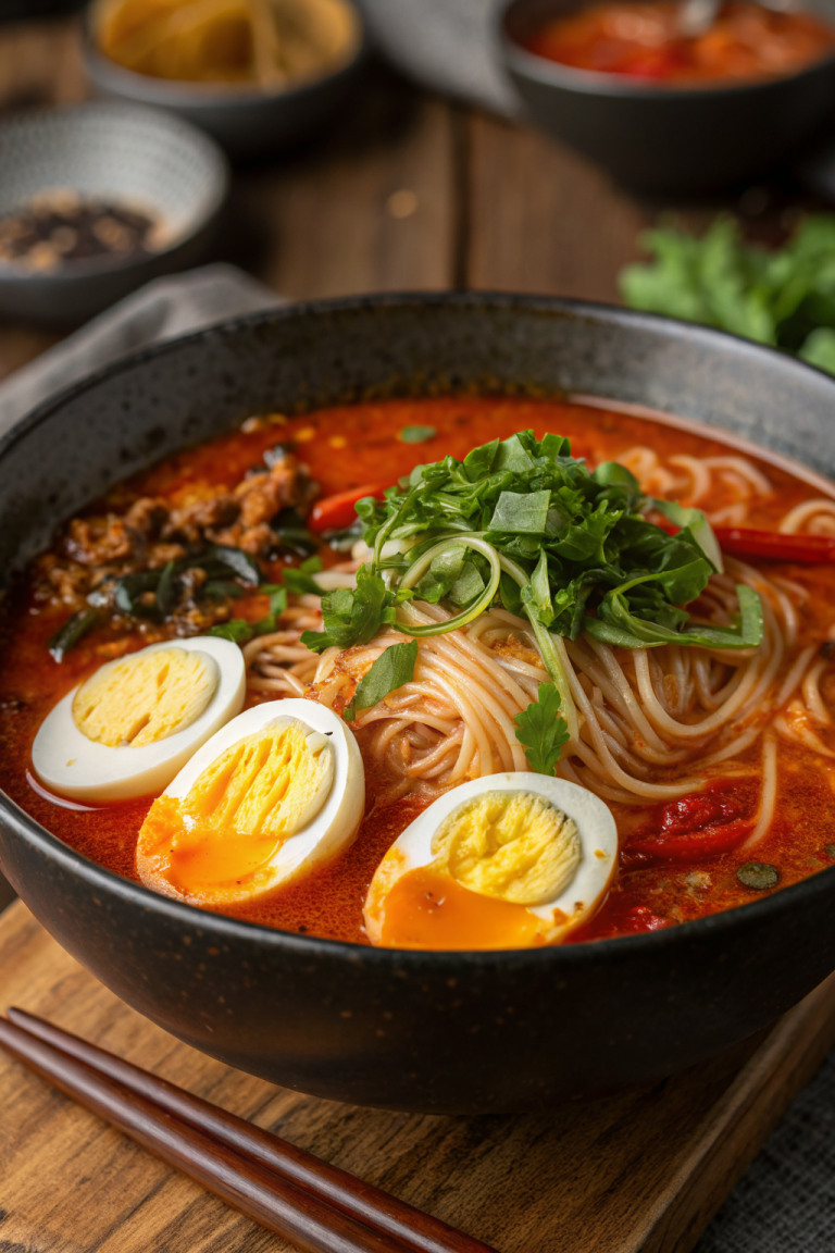 Spicy Gochujang Noodle Soup Recipe