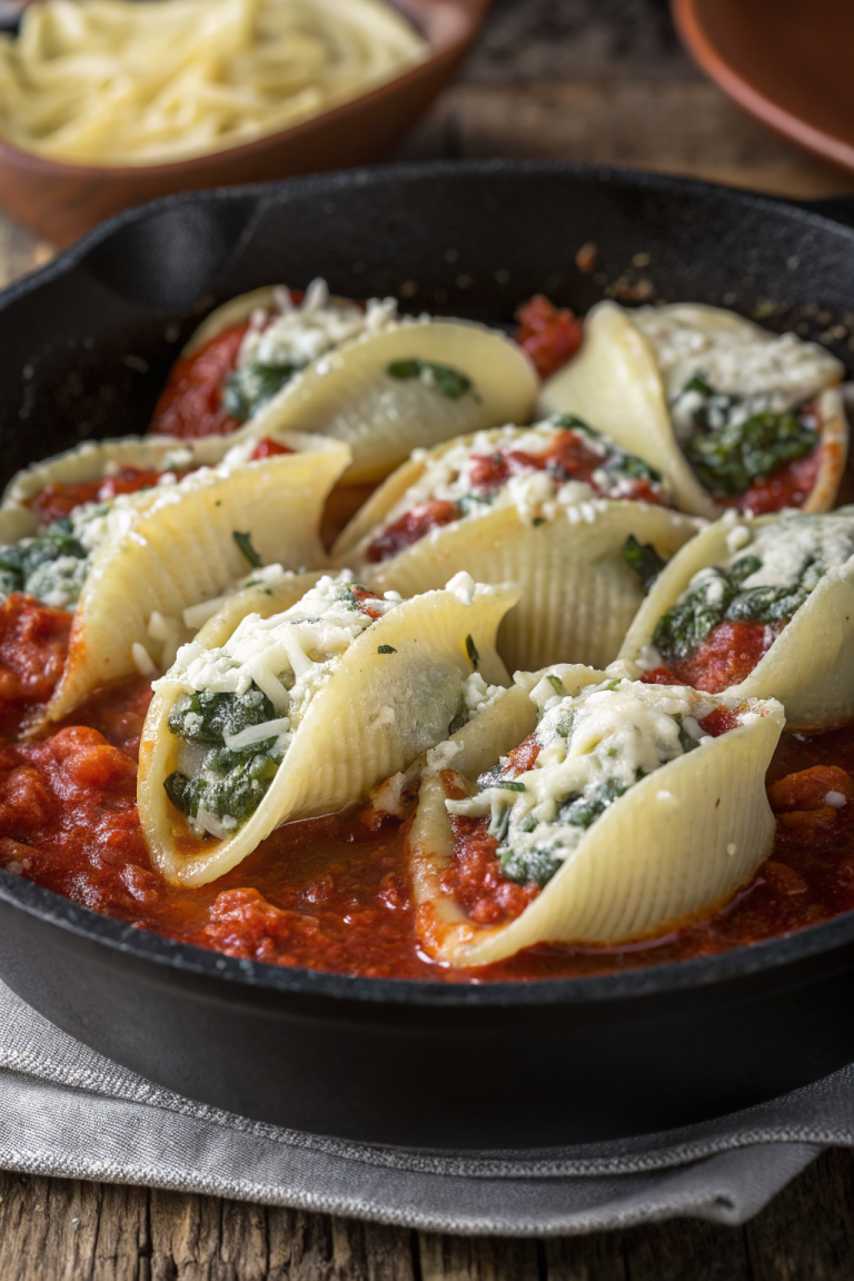 Spinach and Ricotta Stuffed Shells Recipe