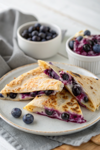 Blueberry Breakfast Quesadilla